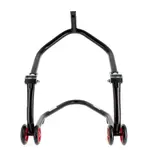 Béquille avant sous té BIHR Home Track noir mat roues orange