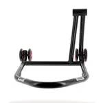 Béquille monobras droite BIHR Home Track noir mat roues orange