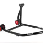 Béquille monobras droite BIHR Home Track noir mat roues jaune