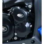 Couvres-carter droit (démareur &amp; pompe à eau) R&amp;G RACING noir Suzuki GSX1000S