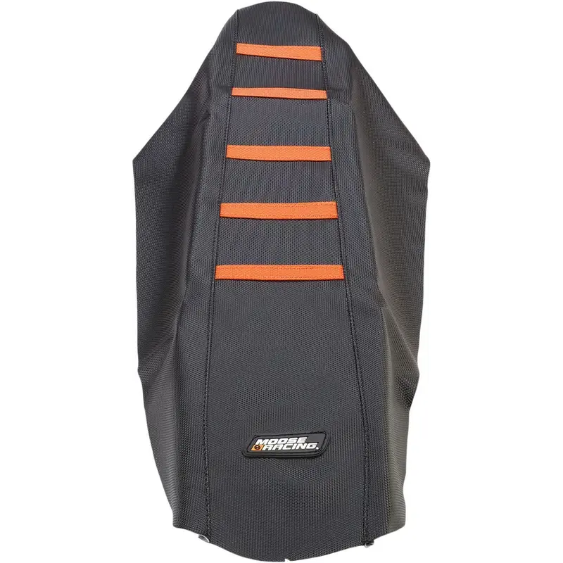 RIBBED SEAT COVER BLACK/ORANGE