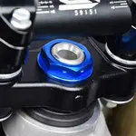 Ecrou de colonne de direction SCAR bleu Kawasaki KX250F