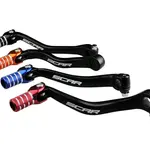 Sélecteur de vitesse SCAR noir mat/embout bleu Kawasaki KX85