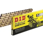 Chaîne de transmission D.I.D 520 DZ2 or/noir 122 maillons