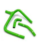Durites de radiateur SAMCO type origine vert - 3 durites Kawasaki KX250F