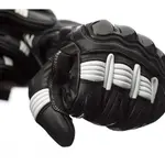 Gants RST Pilot CE cuir noir/blanc taille S 