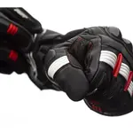 Gants RST Pilot CE cuir noir/rouge/blanc taille M 