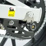 Pions de bras oscillant R&amp;G RACING avec platine argent Aprilia RS4 50/125