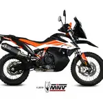 Silencieux MIVV Speed Edge Steel Black/casquette carbone KTM 790 Adventure