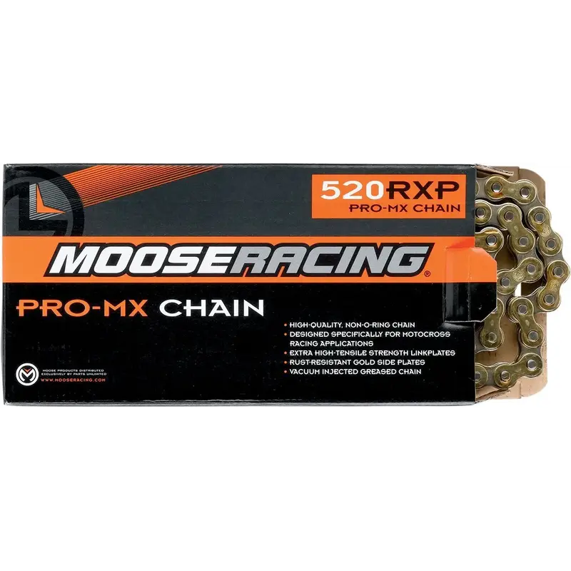 Chaîne de transmssion 520-RXP 114 maillons PRO-MX Or
