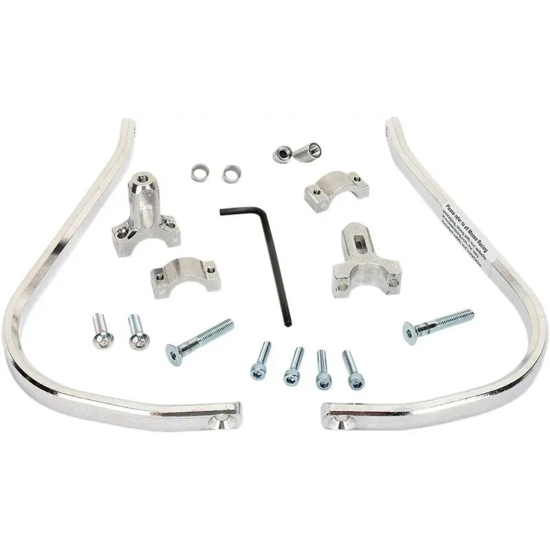 Protège-mains en aluminium gris