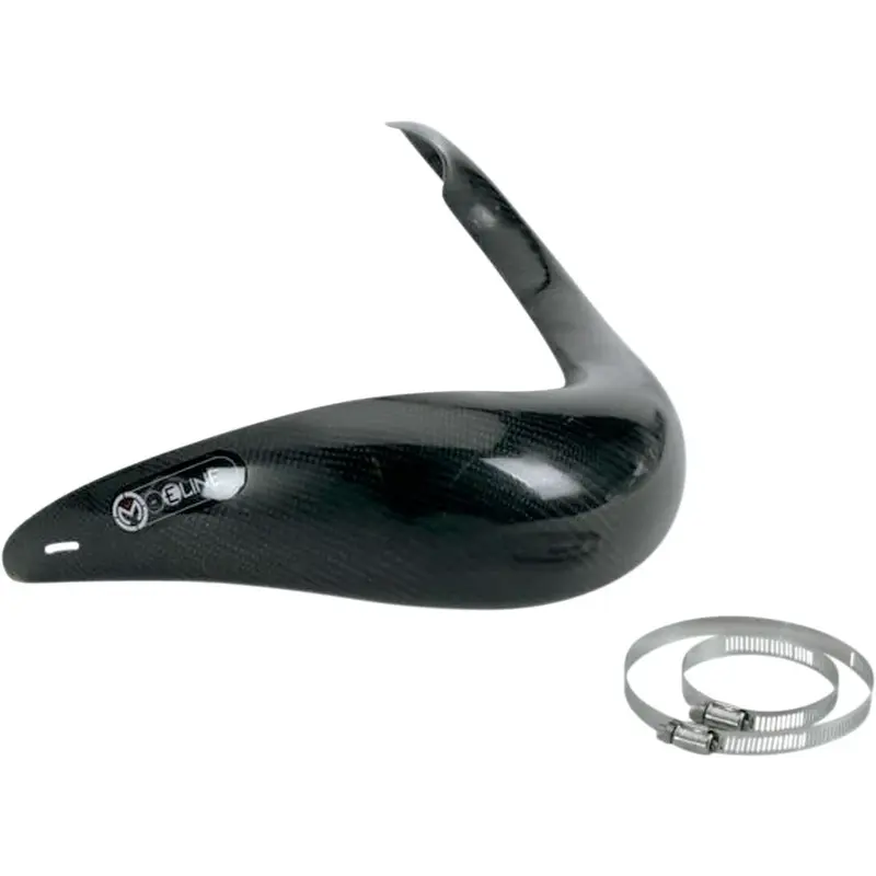 Protection de pot d'échappement en fibre de carbone pour moto 250/300