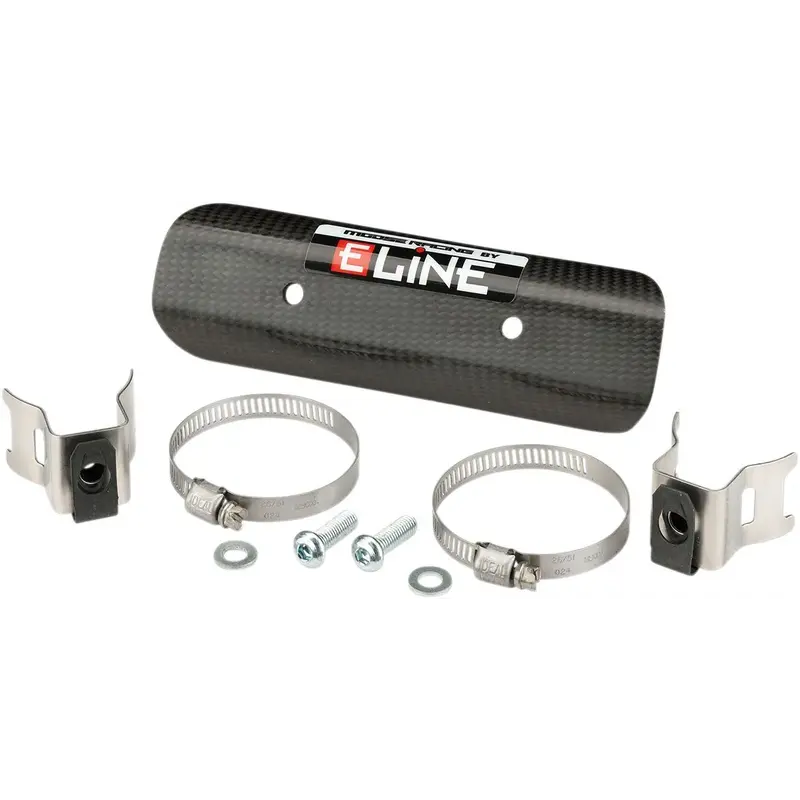 Protection de coude d'échappement noir pour moto 4temps de 152mm