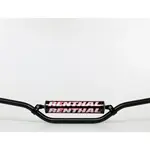 Guidon Ø22,2mm avec barre RENTHAL Classic Mini MX noir/mousse noire