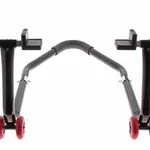 Béquille arrière BIHR démontable universelle noir avec supports caoutchouc en &quot;L&quot;