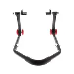 Béquille arrière BIHR démontable universelle noir avec supports caoutchouc en &quot;L&quot;