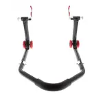 Béquille arrière BIHR démontable universelle noir avec supports en &quot;V&quot;