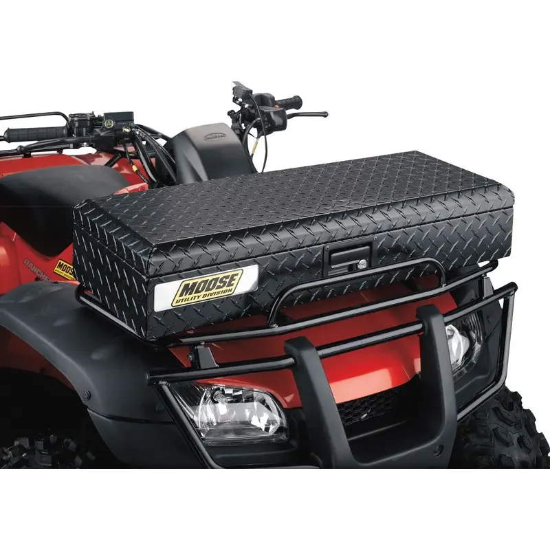 ALUMINUM ATV BOXES FRONT TRUNK CARGO BOX BLACK