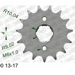 Pignon AFAM 13 dents acier type 20200 pas 428 AJP PR3 125 Enduro