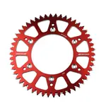 Couronne SCAR 49 dents alu ultra-light anti-boue pas 520 type SRS230 rouge