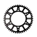 Couronne SCAR 48 dents alu ultra-light anti-boue pas 520 type SRS430 noir