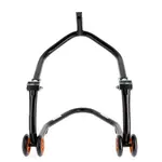 Béquille avant sous té BIHR Home Track noir mat roues orange