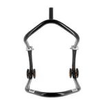 Béquille avant sous té BIHR Home Track noir mat roues orange