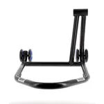 Béquille monobras droite BIHR Home Track noir mat roues bleu