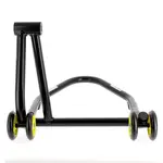 Béquille monobras droite BIHR Home Track noir mat roues jaune