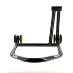 Béquille monobras droite BIHR Home Track noir mat roues jaune