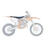 Housse de selle BLACKBIRD Blue Moon KTM SX85