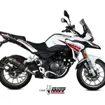 Silencieux MIVV Oval carbone/casquette carbone Benelli TRK 251