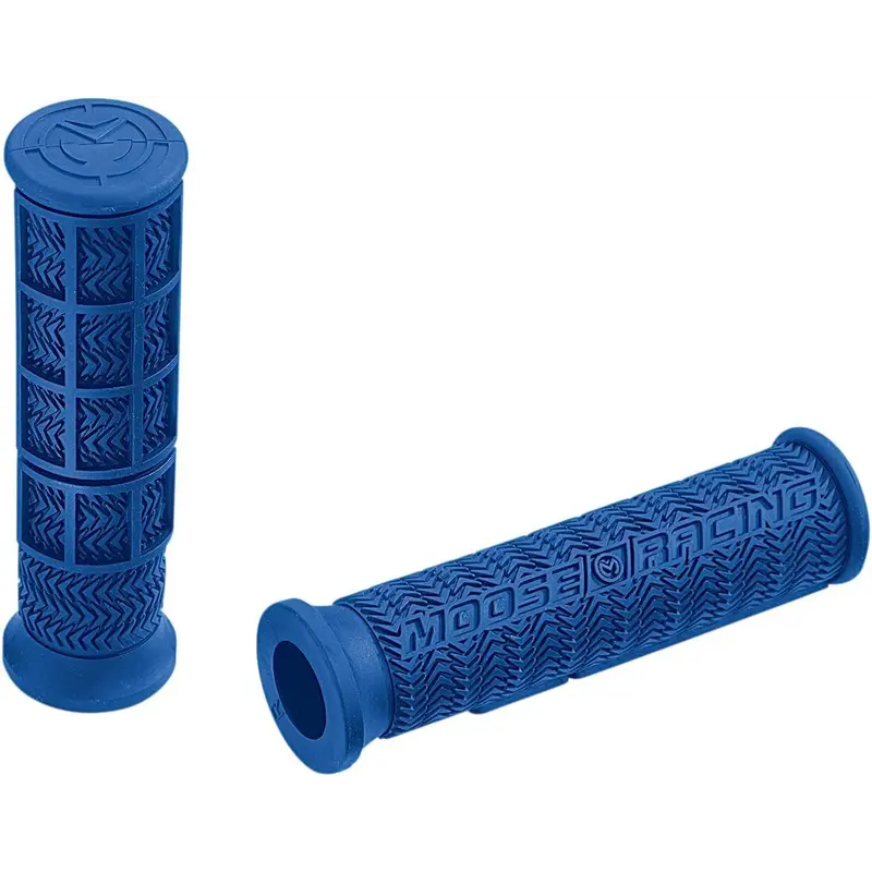 Poignées moose racing bleu pour quad