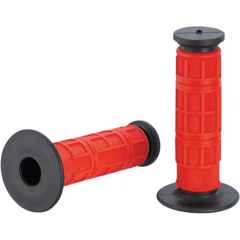 Poignées QUALIFIER semi-gaufré rouge noir