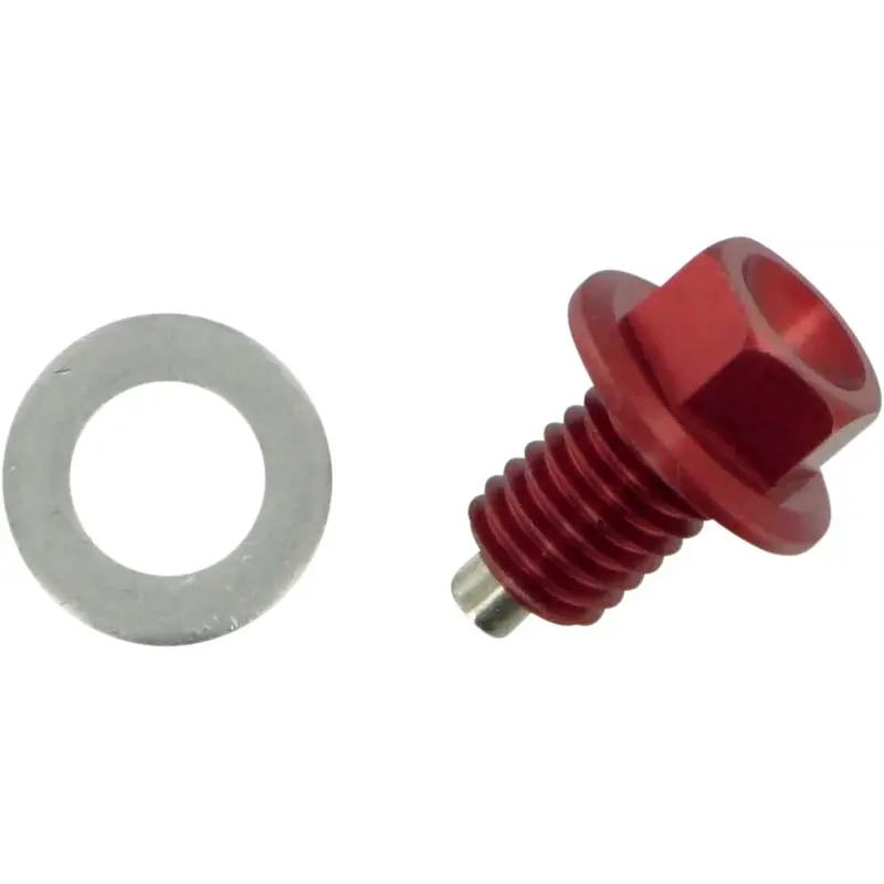 MAGNETIC DRAIN PLUG ZIP-TY RED KAWASAKI/SUZUKI