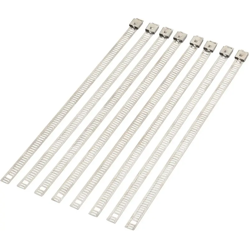8" CABLE TIES LADDER STYLE STAINLESS STEEL 8-PACK