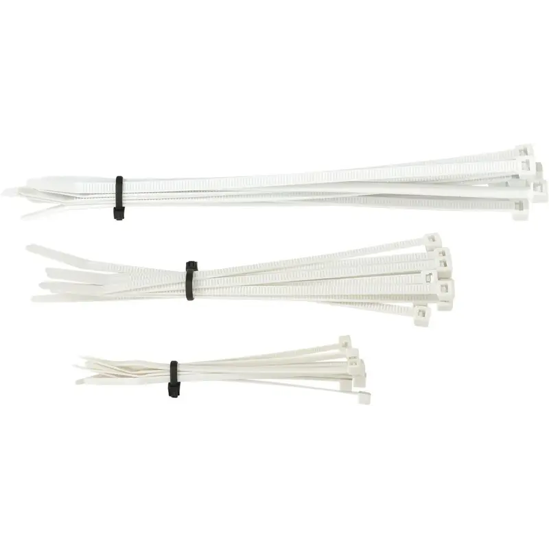 CABLE TIES 4" | 6" | 8" WHITE 30-PACK