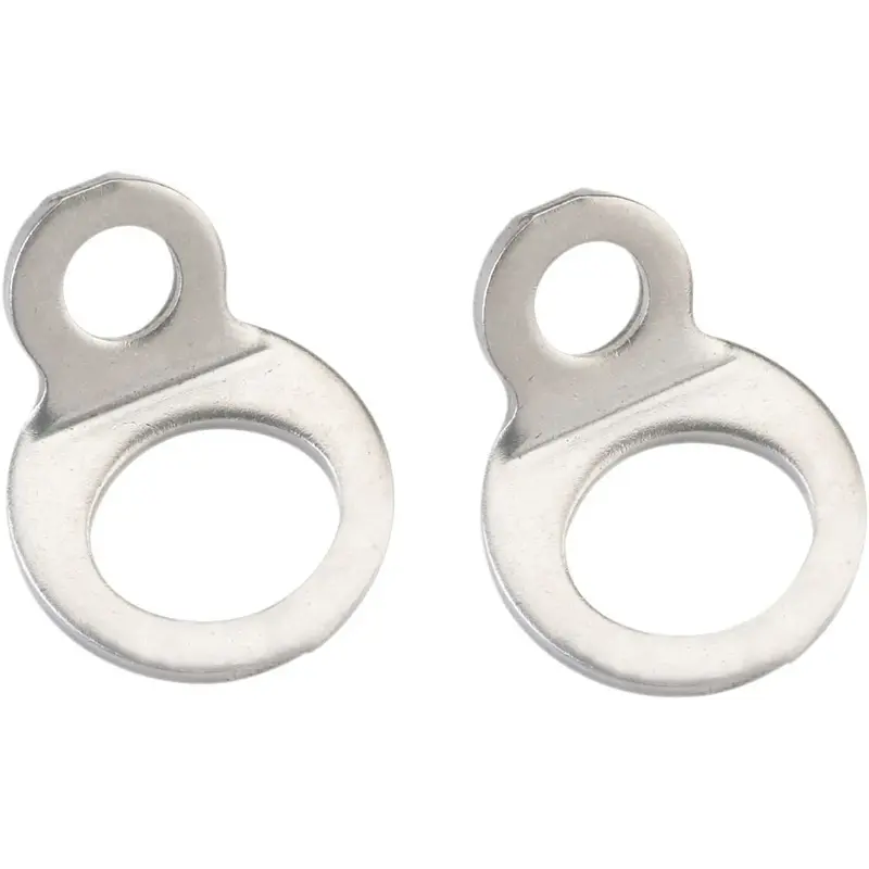 BOLT-ON STRAP RINGS SILVER