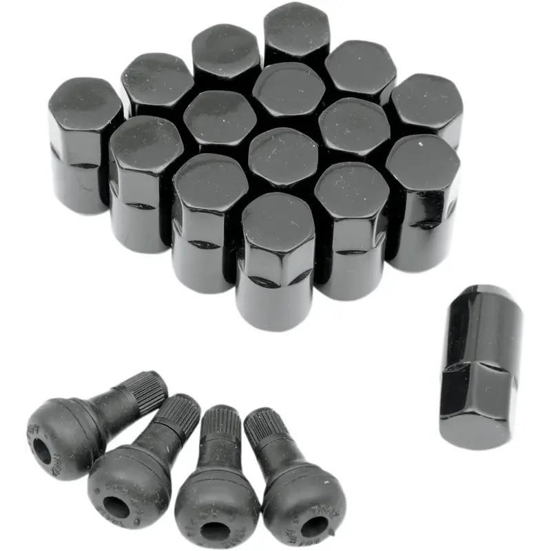 LUG NUTS 3/8 BLACK 16-PACK