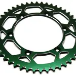 Couronne ART 51 dents alu ultra-light anti-boue pas 520 type 460 vert