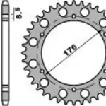 Couronne PBR 44 dents acier standard pas 530 type 4392