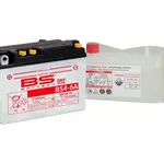 Batterie BS BATTERY 6N12A-2D (B54-6A) conventionnelle livrée avec pack acide