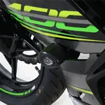Tampons de protection R&amp;G RACING Aero noir Kawasaki Ninja 400