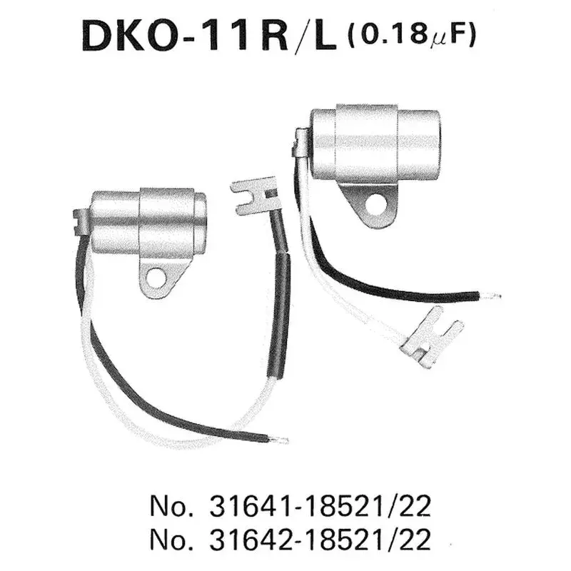 CONDENSATEUR COTE DROIT POUR SUZUKI GT250, T250 70-77, GT500, T350/500 69-77