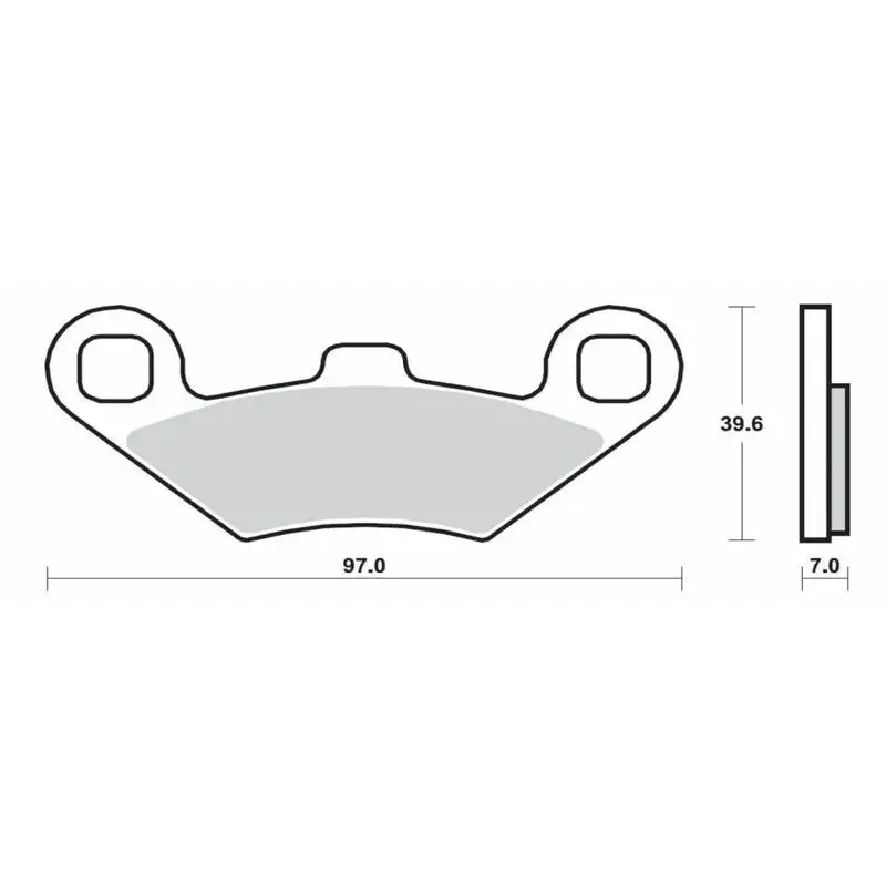 Plaquettes de frein BREMBO 07104XS métal fritté