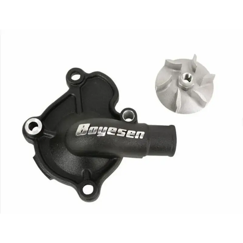 Carter de pompe à eau + hélice BOYESEN alu noir KTM EXC450/500