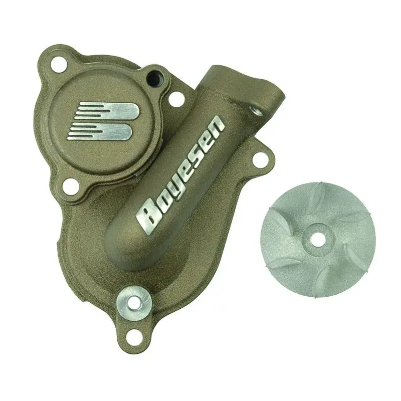 Carter de pompe à eau + hélice BOYESEN alu couleur magnésium Husqvarna FC450