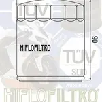 Filtre à huile hiflofiltro hf540 yamaha ys125