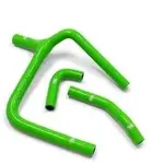 Durites de radiateur SAMCO type origine vert - 3 durites Kawasaki KX250F