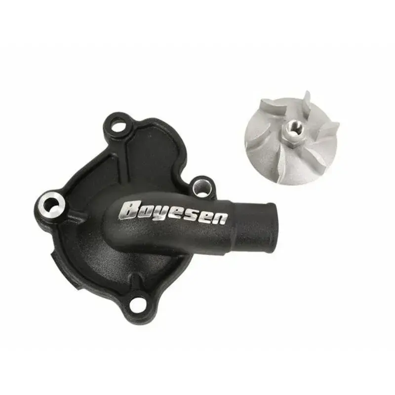Carter de pompe à eau + hélice BOYESEN alu noir Honda CRF250R